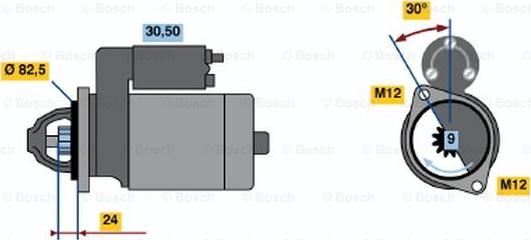 BOSCH 0 986 012 690 - Starteris www.autospares.lv