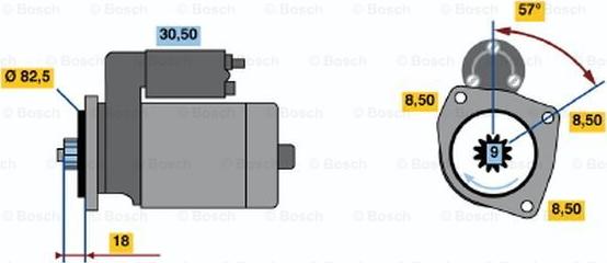 BOSCH 0 986 012 650 - Starteris autospares.lv