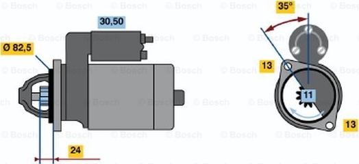 BOSCH 0 986 012 610 - Starteris www.autospares.lv