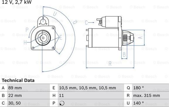 BOSCH 0 986 012 680 - Starteris www.autospares.lv