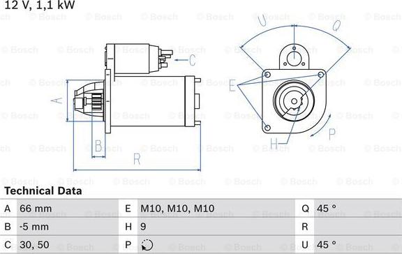 BOSCH 0 986 012 340 - Starteris www.autospares.lv