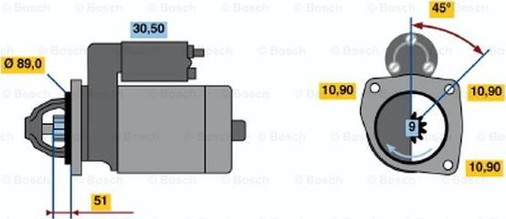 BOSCH 0 986 012 750 - Starteris www.autospares.lv