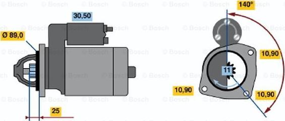 BOSCH 0 986 017 290 - Starteris www.autospares.lv