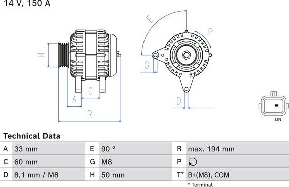 BOSCH 0 986 084 690 - Ģenerators autospares.lv