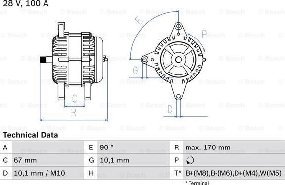 BOSCH 0 986 084 180 - Ģenerators www.autospares.lv