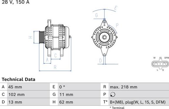 BOSCH 0 986 085 290 - Ģenerators www.autospares.lv