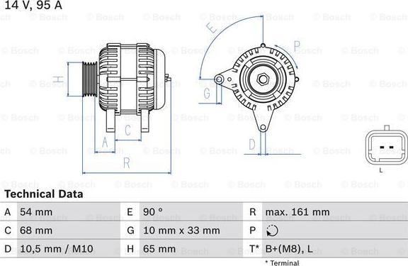 BOSCH 0 986 080 960 - Ģenerators www.autospares.lv