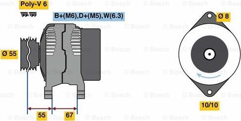 BOSCH 0 986 080 900 - Alternator www.autospares.lv