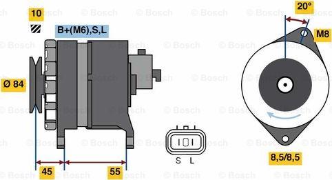 BOSCH 0 986 080 910 - Ģenerators www.autospares.lv