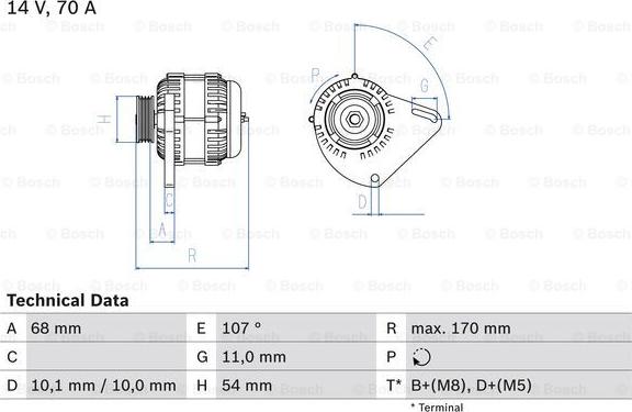 BOSCH 0 986 080 560 - Alternator www.autospares.lv