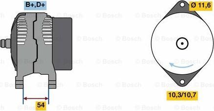 BOSCH 0 986 080 630 - Ģenerators autospares.lv