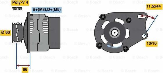 BOSCH 0 986 080 670 - Ģenerators autospares.lv