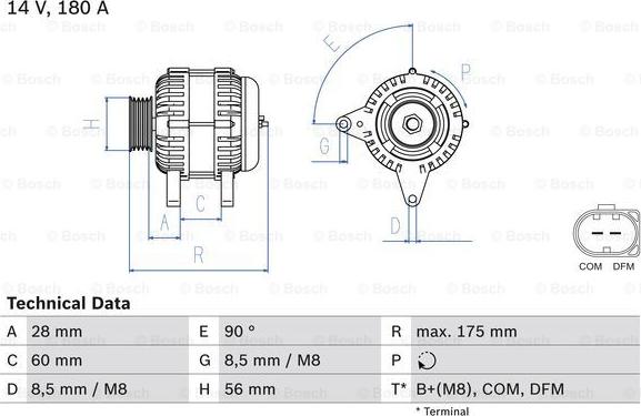 BOSCH 0 986 080 090 - Ģenerators www.autospares.lv