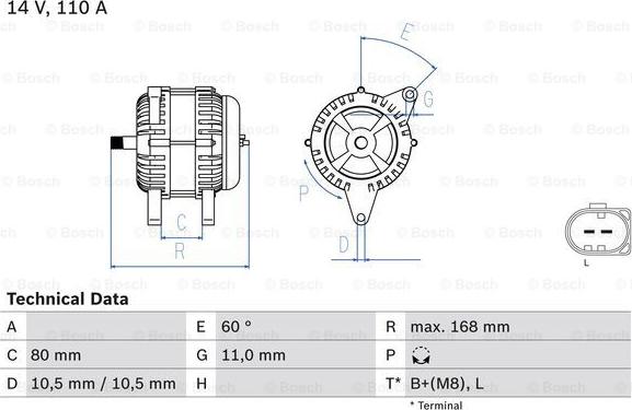 BOSCH 0 986 080 060 - Ģenerators www.autospares.lv