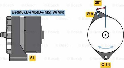 BOSCH 0 986 080 180 - Ģenerators autospares.lv