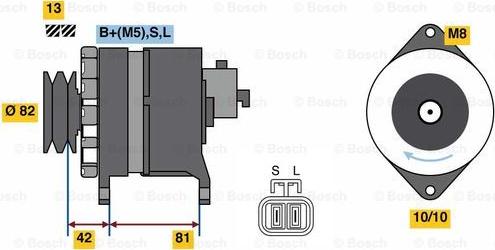 BOSCH 0 986 080 170 - Ģenerators autospares.lv