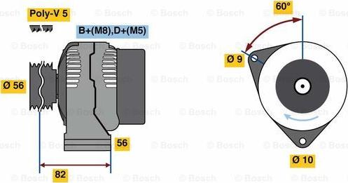 BOSCH 0 986 080 890 - Alternator www.autospares.lv