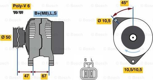 BOSCH 0 986 080 210 - Ģenerators autospares.lv