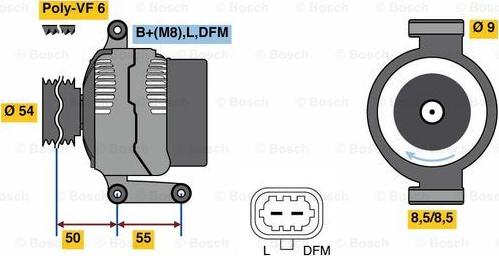 BOSCH 0 986 081 120 - Генератор www.autospares.lv