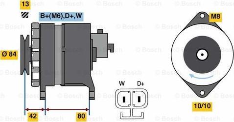 BOSCH 0 986 081 240 - Ģenerators autospares.lv