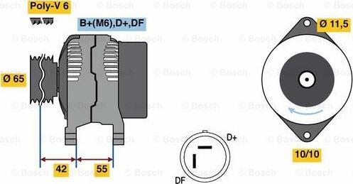 BOSCH 0 986 081 200 - Ģenerators www.autospares.lv