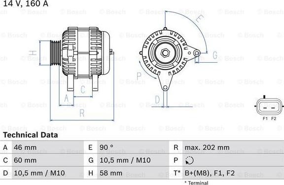 BOSCH 0 986 083 900 - Генератор www.autospares.lv