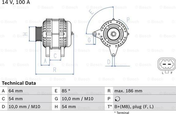 BOSCH 0 986 083 420 - Ģenerators www.autospares.lv