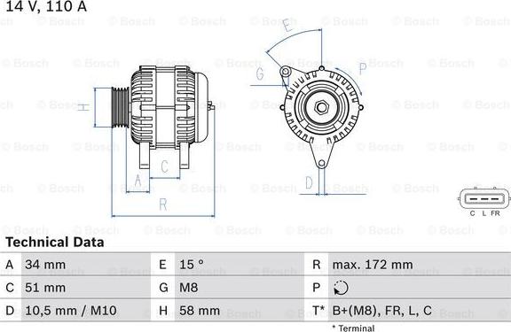 BOSCH 0 986 083 520 - Ģenerators autospares.lv