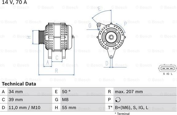 BOSCH 0 986 083 880 - Ģenerators autospares.lv