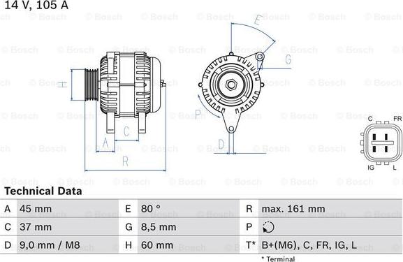 BOSCH 0 986 082 410 - Ģenerators autospares.lv