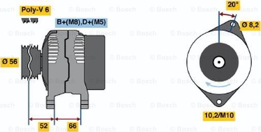 BOSCH 0 986 039 931 - Ģenerators autospares.lv