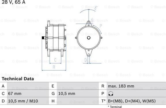 BOSCH 0 986 039 490 - Ģenerators www.autospares.lv