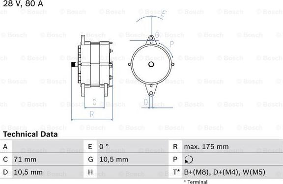 BOSCH 0 986 039 340 - Генератор www.autospares.lv