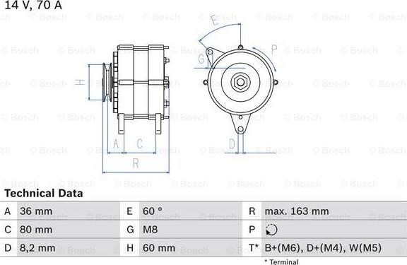 BOSCH 0 986 034 470 - Генератор www.autospares.lv