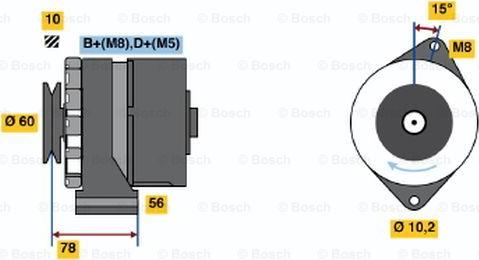 BOSCH 0 986 034 520 - Ģenerators autospares.lv