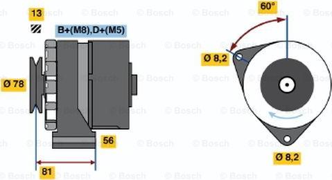 BOSCH 0 986 034 080 - Alternator www.autospares.lv