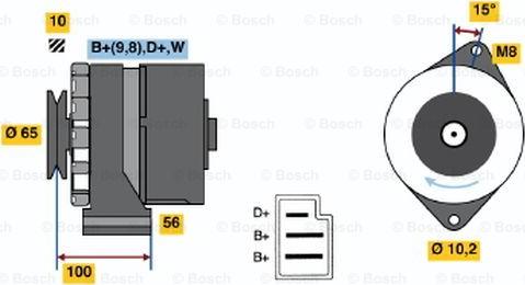 BOSCH 0 986 034 190 - Ģenerators www.autospares.lv