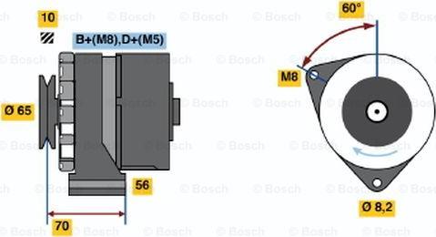 BOSCH 0 986 034 130 - Ģenerators www.autospares.lv