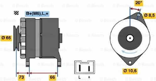 BOSCH 0 986 034 821 - Ģenerators autospares.lv