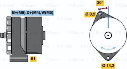 BOSCH 0 986 034 350 - Alternator www.autospares.lv