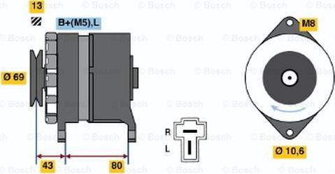 BOSCH 0 986 034 301 - Ģenerators www.autospares.lv