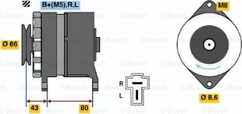 BOSCH 0 986 034 311 - Ģenerators autospares.lv