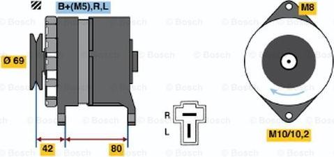 BOSCH 0 986 034 281 - Ģenerators autospares.lv