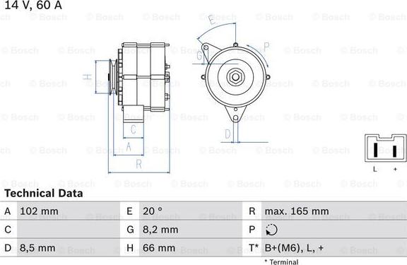 BOSCH 0 986 034 740 - Ģenerators www.autospares.lv