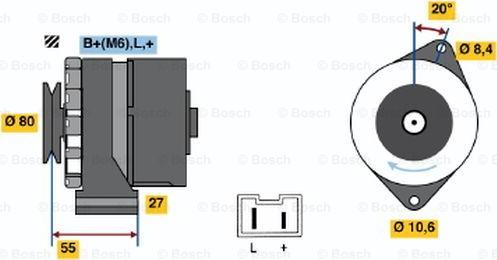 BOSCH 0 986 034 761 - Ģenerators autospares.lv