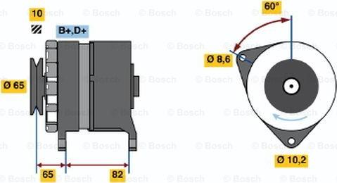 BOSCH 0 986 035 670 - Ģenerators www.autospares.lv