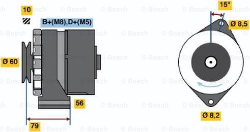 BOSCH 0 986 035 010 - Ģenerators autospares.lv