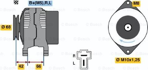 BOSCH 0 986 035 851 - Ģenerators autospares.lv