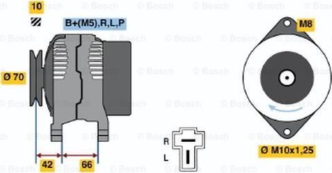 BOSCH 0 986 035 791 - Alternator www.autospares.lv