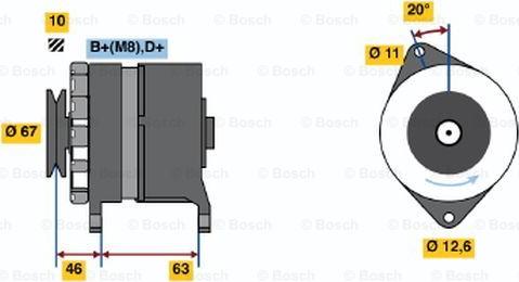 BOSCH 0 986 035 770 - Ģenerators autospares.lv